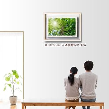 Amazon.co.jp: 風水 絵 絵画 玄関 インテリア アートパネル 風景